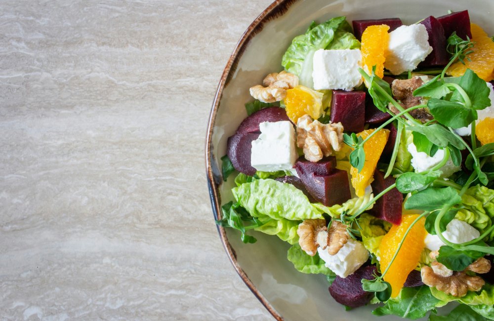 Rainbow quinoa salad